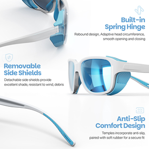 Lunettes de soleil de sport personnalisables avec monture TR90, verres TAC, protection UV400, pour le tennis, la course, la randonnée, avec protections latérales, lunettes de sécurité - Product Image 5