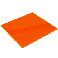 Feuille de plates-formes: perspex, panneau en acrylique, Orange, brillant/mat, opaque ou transparent