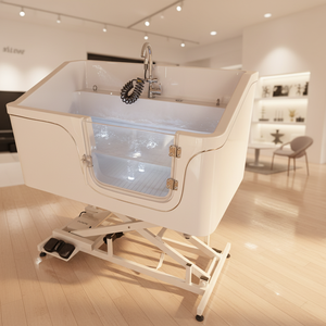 Rampa Multifuncional Ecológica <span class=keywords><strong>para</strong></span> Bañera de Mascotas con Cajón y Foco <span class=keywords><strong>para</strong></span> Estación de <span class=keywords><strong>Lavado</strong></span> de Salón de Belleza Canino - Product Image 1