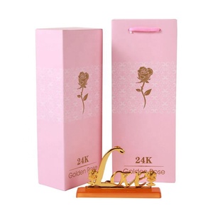 Hoa Hồng Giả Trang Trí Hoa Hồng Mạ Vàng 26Cm Hoa Vĩnh Cửu 24K Lá Quà Tặng Ngày Lễ Tình Nhân Có Chứng Nhận - Product Image 3