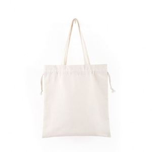 Reusable Cotton Dust <b>Bags</b> Custom logo <b>Plain</b> Drawstring Tote <b>Bag</b> Shopping Cotton Canvas Tote <b>Bag</b> With Drawstring - Product Image 4
