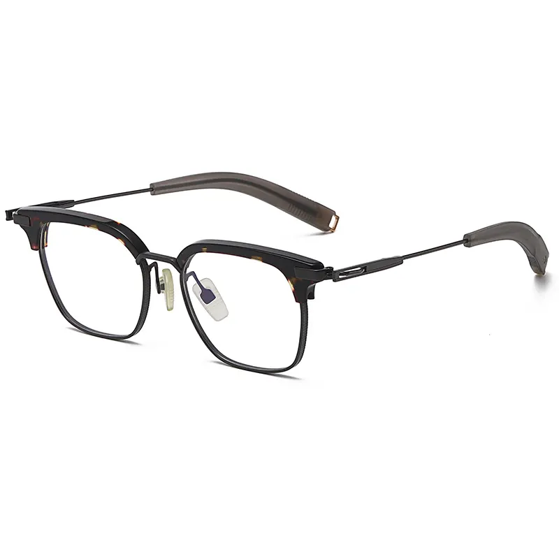 אנטי-כחול אור רטרו שחור מרובע שקוף מלא מסגרת משקפיים מסגרות פשוט נוח שטוח אופנה אופטי משקפיים