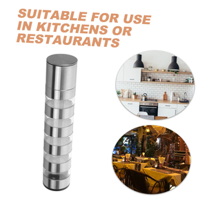 Kitchen Utensils Mini Portable <b>Pepper</b> and Salt <b>Grinder</b> Set 4 Jars Stackable Seasoning Spice Salt <b>Pepper</b> Mills <b>Pepper</b> <b>Grinder</b> Set - Product Image 4