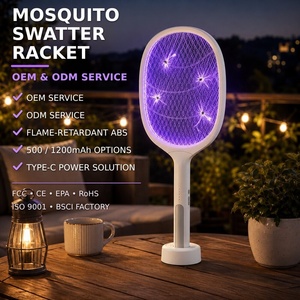 2025 SAIJZEK. <span class=keywords><strong>Raquette</strong></span> anti-moustiques <span class=keywords><strong>électrique</strong></span> rechargeable à lumière uv de qualité supérieure 3000V - Product Image 1