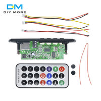 1 Set de Módulo de Audio Inalámbrico Bluetooth 12V MP3 WMA con Decodificador, Amplificador IC, Radio TF USB para Coche, Pantalla LCD y Control Remoto 7-12V