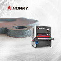 Machine de débavurage CNC Honry QC1325 pour pièces de 80 mm d'épaisseur max., 6 brosses de polissage, contrôle PLC, haute sécurité, polissage des métaux
