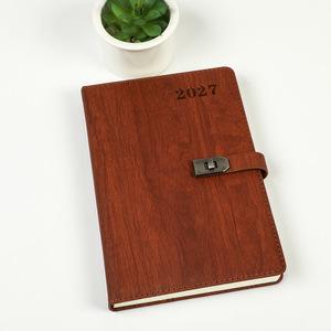 Agenda de Negocios 2027, Cuaderno de Regalo Personalizado en <span class=keywords><strong>Español</strong></span>, Diario A5 de Lujo con Candado, Venta al Por Mayor - Product Image 4