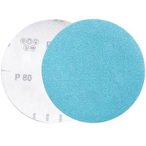 Disques de ponçage Velcro robustes P80 150 mm pour le polissage du bois et du métal - Product Image 1