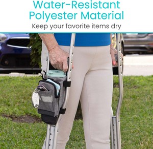 Muestra gratuita: Bolsa ligera para muletas, bastones y andadores, organizador universal para silla de ruedas - Product Image 4
