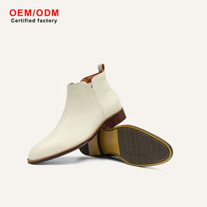 OEM Custom High-quality Men's Women's High-top Genuine Leather Zip Soft Waterproof Breathable Shock Resistant Winter Boots - Product Image 2