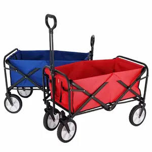 Pique-nique extérieur plage Camping Wagon Camping chariot chariot jardin sentier pliable pliable utilitaire chariot Wagon