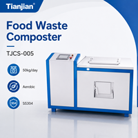Équipement de compostage des déchets alimentaires, chambre de fermentation aérobie avec bactéries biologiques pour les hôtels et les cantines scolaires
