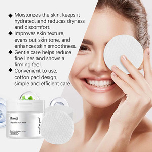 Étiquetage privé 60 tampons <span class=keywords><strong>acide</strong></span> <span class=keywords><strong>glycolique</strong></span> exfoliant peau Peeling Anti-acné nettoyant coton tampons <span class=keywords><strong>masque</strong></span> - Product Image 2