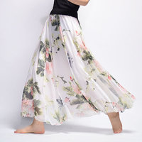 Ensemble deux pièces taille haute élégante par motifs imprimé floral Maxi Long Plus Size Elegant Womens Wrap Skirts Plain Office Lady