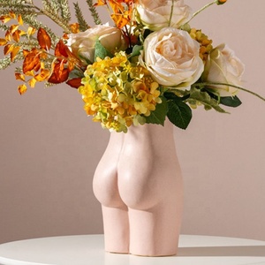 <span class=keywords><strong>Vase</strong></span> en céramique en forme de corps, petit <span class=keywords><strong>vase</strong></span> pour la décoration de la maison, mini pot de fleurs pour célébrités du web, décoration en forme de corps rose, art de la poitrine et des <span class=keywords><strong>fesses</strong></span> - Product Image 3