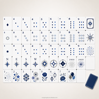 Tuiles de Mahjong Américaines Personnalisées 160 Pièces, Motif Floral Rose Pétale, Ensemble Jardin, Marque CRD, OEM ODM, pour Mariage et Événements Romantiques