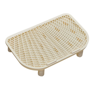 กระบะทรายแมวแบบสองชั้น ป้องกันการกระเด็น รูปทรงสี่เหลี่ยมผืนผ้า วัสดุ PP สำหรับแมว ขนาด 90 ซม. - Product Image 5