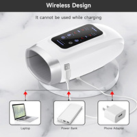 Masseur électrique intelligent pour les mains avec contrôle de la minuterie pour le soulagement du syndrome du canal carpien, thérapie par compression et pression, confortable