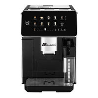 Machine à café expresso Anbolife ETL 15 bars entièrement automatique avec moulin à grains conique, réservoir à lait et écran tactile IMD