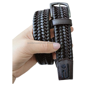 Vente en gros en usine <span class=keywords><strong>Ceinture</strong></span> <span class=keywords><strong>tressée</strong></span> en cuir reconstitué Allemagne pour <span class=keywords><strong>ceinture</strong></span> unisexe à boucle ardillon <span class=keywords><strong>dorée</strong></span> personnalisée - Product Image 4