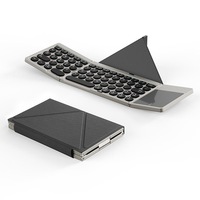 Nouveau mini clavier pliable rechargeable avec interface USB Type-C - Pavé tactile universel portable pour tablettes et smartphones, compatible iPhone Duo