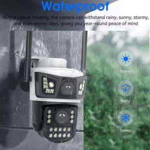 The New Arrival 4MP <strong>Double</strong> Lens 4G AOV 24 Hours Recording Color Night Vision Solar Wireless Battery Outdoor Cctv <strong>Ip</strong> Ptz <strong>Camera</strong> - Product Image 3