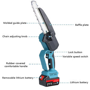 Km 8 In Brushless Battery Chainsaw 21V Rechargeable Lithium Garden Pruning <b>Saw</b> - Product Image 1