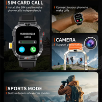 Reloj Inteligente Redondo Popular BW18, Compatible con Tarjeta SIM, Llamadas Independientes, Linterna, Cámara, Seguimiento Deportivo y de Salud, Relojes Inteligentes