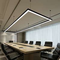 Luminaire suspendu moderne de profil L15A, installation suspendue, luminaire linéaire, lustre LED pour bureau