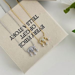 Dylam Dainty 2024 Valentine's Day Gift S925 Silver Rhodium 18K Gold Plated 5A Cubic Zirconia Eye Pendant Link <b>Chain</b> Necklaces - Product Image 6