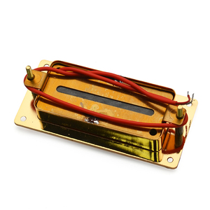 Mini micro électrique à deux lignes, 8 trous, basse, Humbucker, manche/pont, noir - Product Image 2