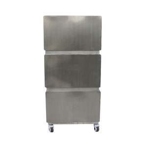 Cage pour chat classique vétérinaire en acier inoxydable 304 avec construction à 3 niveaux, conception verrouillable, zone de toilette isolée pour les propriétaires d'animaux - Product Image 4