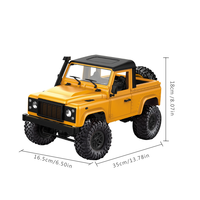 MN-91 Land Rover Defender moteur sans balais professionnel 1/12 2.4Ghz RC 4WD camion d'escalade tout-terrain tout-terrain