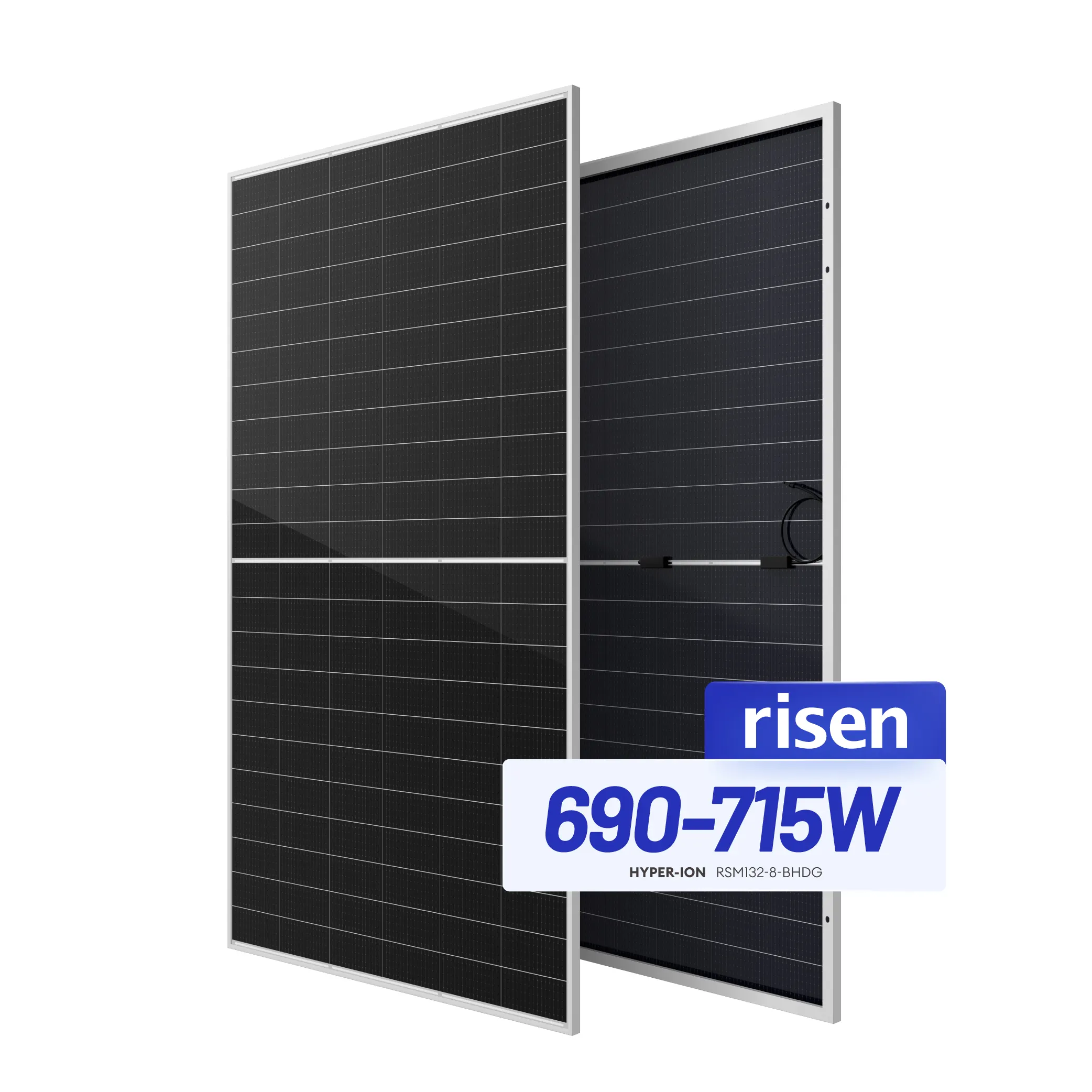 Risen zweiseitige Solarpanels auf EU-Warenlager 690 W 700 W 710 W 715 W Mono-Phatomodule für Haushalt