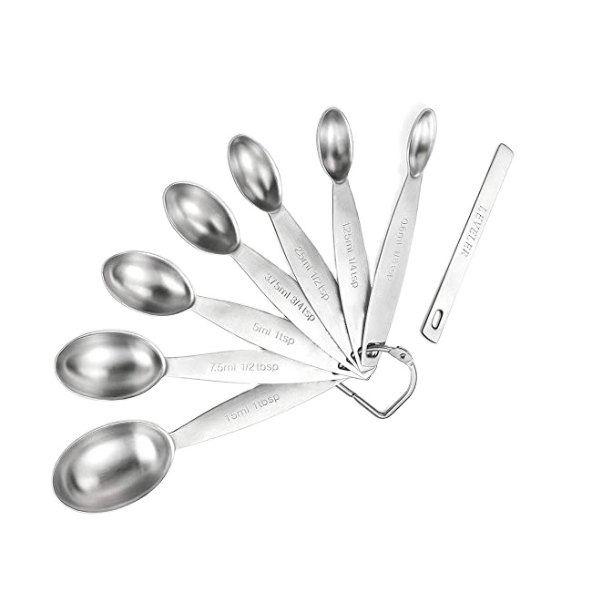 8pcs эллипс овальной формы из нержавеющей стали Мерная ложка, набор для выпечки инструменты набор кухонных инструментов