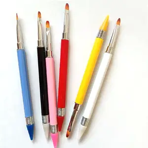 Penna di ricambio per punteggiatura e rimozione per Nail Art 3-in-1 con penna per goffratura a punta doppia
