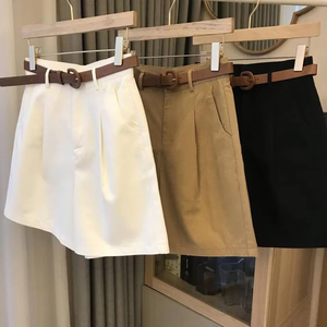 GX7907 Fashion Women New Summer Solid Street Wear Trendy Ladies <strong>Trouser</strong> High Waist Casual <strong>Shorts</strong> - Product Image 2