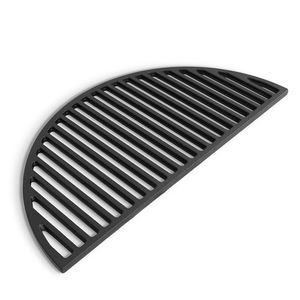 Grille de cuisson en <span class=keywords><strong>fonte</strong></span> pour barbecue de camping en plein air de 18 pouces, plaque de cuisson en <span class=keywords><strong>fonte</strong></span> demi-lune pour Kamado - Product Image 2