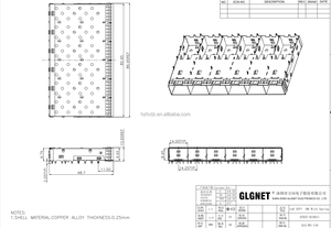2x2 SFP+ Cage met Licht P Ipe Doorvoer Recht Hoekige 5G Netwerk Compatibele Connector Glasvezelapparatuur - Product Image 3