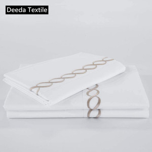 Deeda Thêu Dệt 100 Cotton Ai Cập Năm Sao Khách Sạn Tấm Ga Trải Giường - Product Image 1