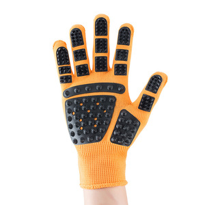 Gants de toilettage pour animaux de compagnie Commander, en caoutchouc, anti-rayures, pour enlever les poils, pour chiens et chats, bain, massage, outil de toilettage - Product Image 4
