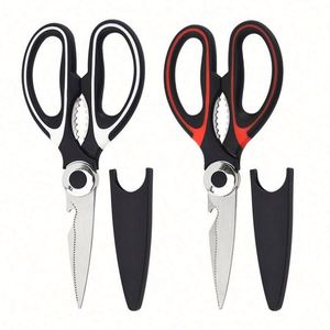 Heavy Duty Stainless Steel Kitchen Scissors & Shears Eco-Friendly Dishwasher Safe 20.5x9.2cm for <b>Poultry</b> <b>Meat</b> & Food Cutting - Product Image 5