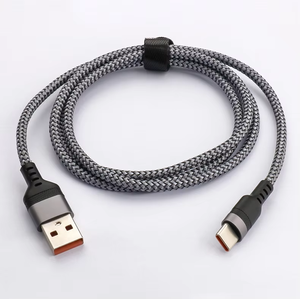 <span class=keywords><strong>สาย</strong></span>ดาต้า USB-A เป็น <span class=keywords><strong>Type</strong></span>-<span class=keywords><strong>C</strong></span> แบบถัก <span class=keywords><strong>สาย</strong></span>ทองแดงแท้ พร้อมปลอกหุ้มอะลูมิเนียมอัลลอยด์ สำหรับการชาร์จเร็วและการถ่ายโอนข้อมูล - โทรศัพท์มือถือ - Product Image 2