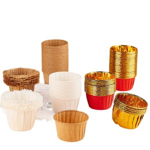 Cake Cups Muffin Liners PE Coated Paper Heat Resistant Oven Safe Baking Tools For Home Bakery - Product Image 5