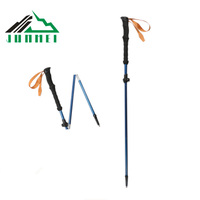 Bâtons de marche pliables personnalisés de style Z, 12 pièces, pliables, pour camping, randonnée nordique