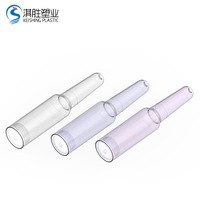 Emballage pour soins de la peau en PETG de 1 ml, flacon en plastique jetable, ampoules brisables, essence cosmétique, sérum, emballage