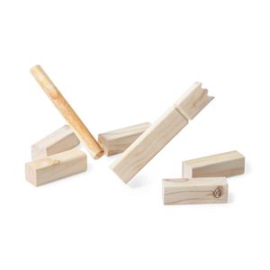 Hot Selling Custom Logo Ancestral Mini Kubb Outdoor Wooden Garden <b>Game</b> for Kids Whole Sales - Product Image 3