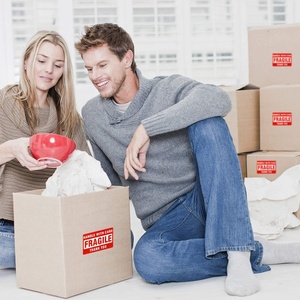 500 cái/cuộn dễ vỡ dán màu đỏ cẩn thận và cảnh báo dán bao bì và vận chuyển tự dính nhãn vận chuyển nhãn - Product Image 5