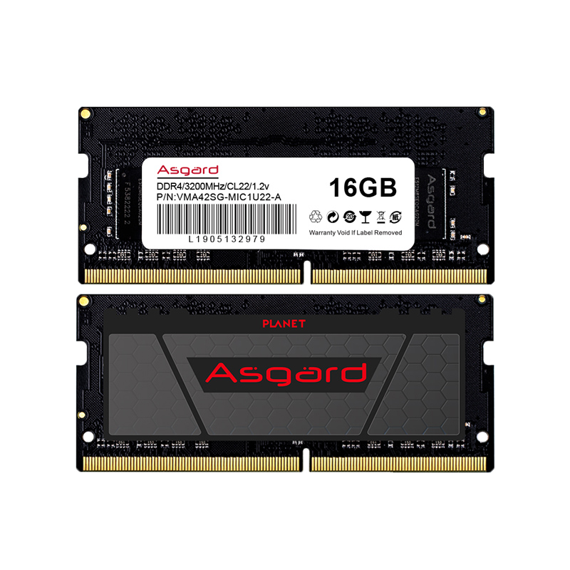 asgard 16gb ddr4 3200mhzノートパソコン用ラムオリジナルチップ16gb