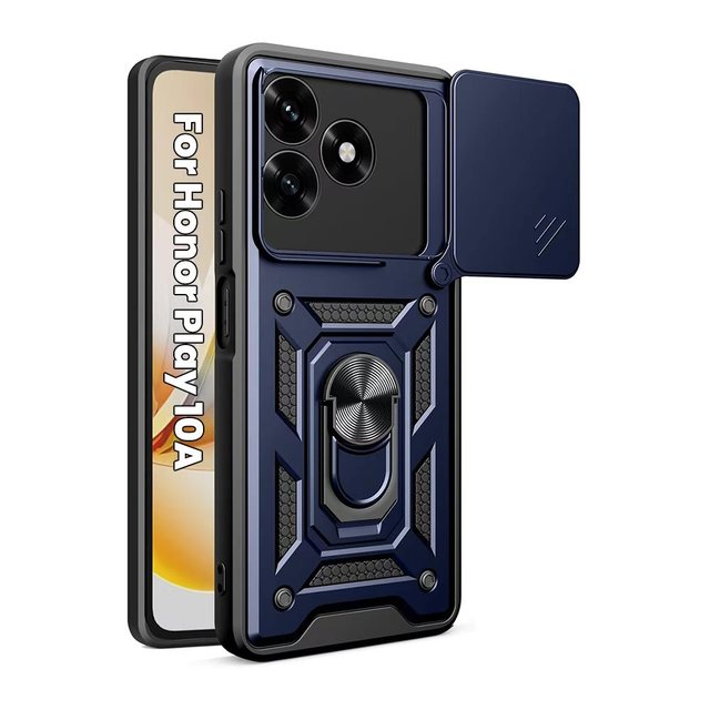 Shockproof Slide Push Window Style Mobile Phone Cases for Honor Play 10 10A 4G 2025 Camera Lens Protection Back Cover